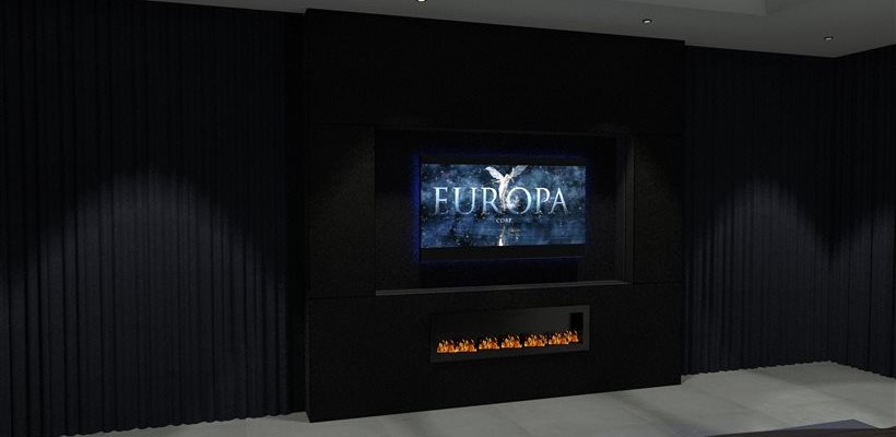 Projet 3D d'un home cinéma par Design Movie Concept